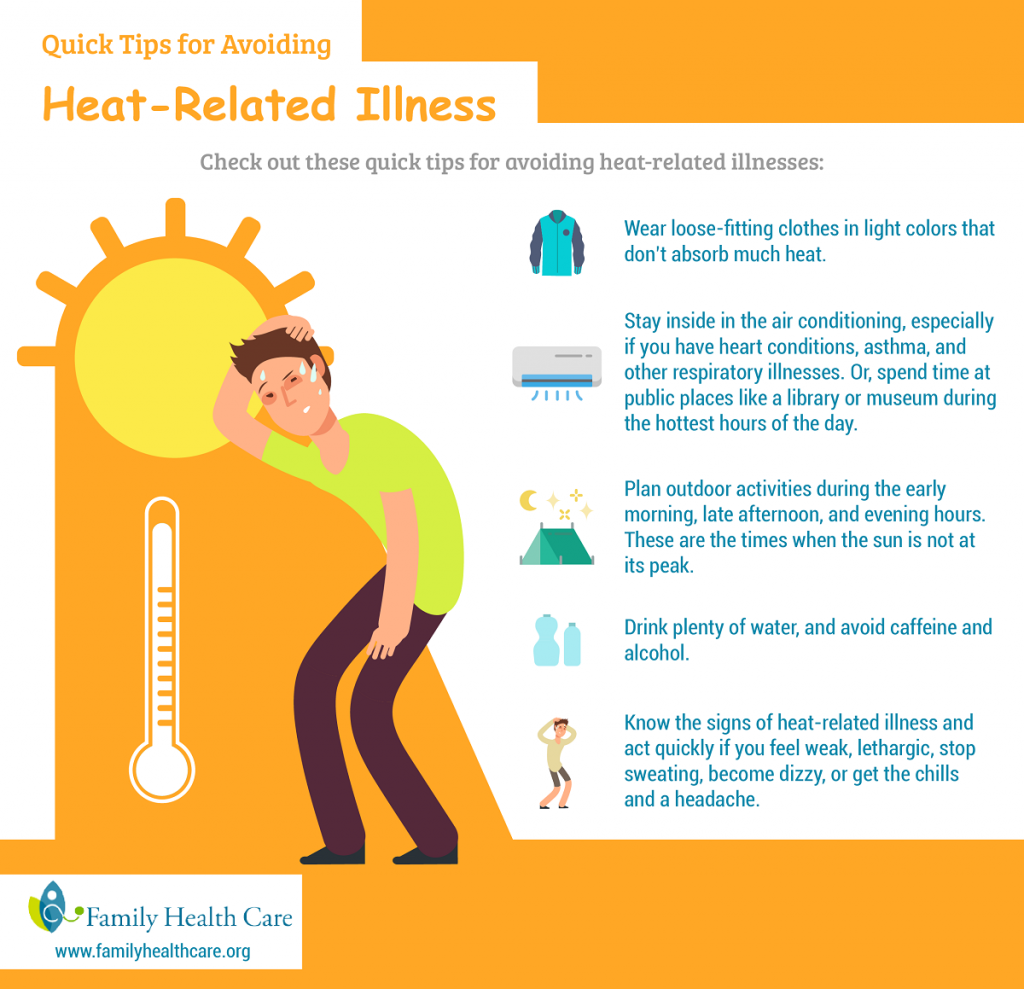 Quick Tips For Avoiding Heat Related Illness Family Health Care